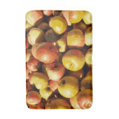 Rustikale Pastel farbiger Fall Apple Badematte (Vorderseite Vertikal)