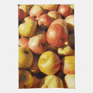 Rustikale Pastel farbiger Fall Apple Geschirrtuch