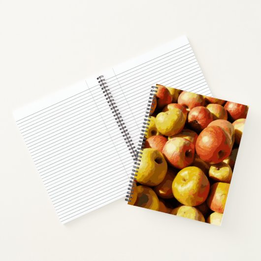 Rustikale Pastel farbiger Fall Apple Notizblock (Innenseite)