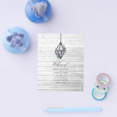 Rustikale Pastel Floral Terrarium Garden Wedding Flyer (Einzeln)