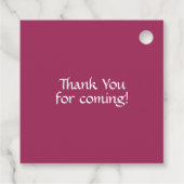 Rustikale Pastel Floral Terrarium Garden Wedding Geschenkanhänger (Rückseite)