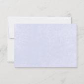 Rustikale Pastel Hydrangea Floral Monogram Periwin Save The Date (Rückseite)
