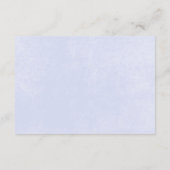 Rustikale Pastel Hydrangea Floral Monogramm weiß Begleitkarte (Rückseite)
