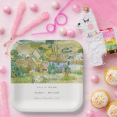 Rustikale Pastelfelder Bergwelt Hochzeit Pappteller (Party)