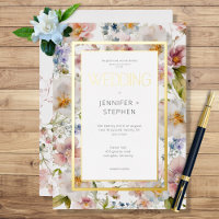 Rustikale Pastell-Aquarell-Hochzeit im April mit f