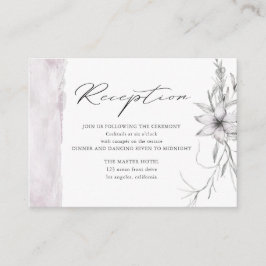 rustikale Pastell Botanics Hochzeitskarte Begleitkarte