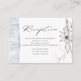 rustikale Pastell Botanics Hochzeitskarte Begleitkarte