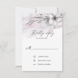 rustikale Pastell-Botanics uAwg Hochzeitskarte RSVP Karte