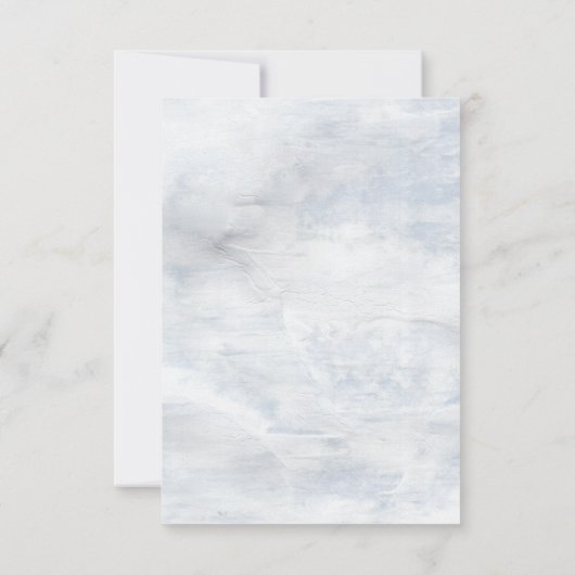 rustikale Pastell-Botanics uAwg Hochzeitskarte RSVP Karte (Rückseite)