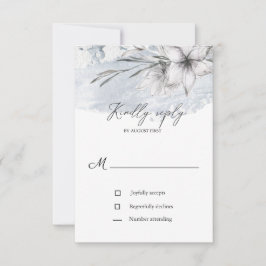 rustikale Pastell-Botanics uAwg Hochzeitskarte RSVP Karte