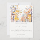 Rustikale Pastelle Herbstlandschaft Probe Abendess Einladung (Vorderseite)