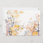 Rustikale Pastellfarben Herbst Landschaft Hochzeit Dankeskarte (Rückseite)