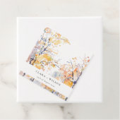 Rustikale Pastellgelbe Herbst-Landschaft Hochzeit Geschenkanhänger (Beispiel)