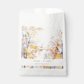 Rustikale Pastellgelbe Herbst-Landschaft Hochzeit Geschenktütchen (Vorderseite)