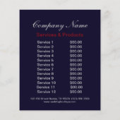 Rustikale Patriotische amerikanische Holzbauweise Flyer (Hinten)