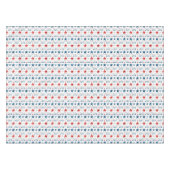 Rustikale Patriotische Rote, Weiße und Blaue Stern Tischdecke (Vorderseite (Horizontal))