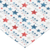 Rustikale Patriotische Rote, Weiße und Blaue Stern Tischdecke (Schrägansicht)