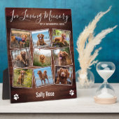 Rustikale Paw-Prints in einem Gedächtnisgedächtnis Fotoplatte (Seite)