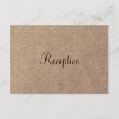 Rustikale Peach Daisy Blume Hochzeitskarten Begleitkarte (Rückseite)