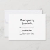 Rustikale Perlen Land Hochzeit UAWG Barn Wood RSVP Karte (Rückseite)