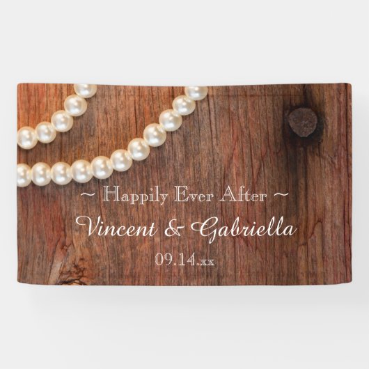 Rustikale Perlen und Braunwaldlandschaften Banner (Horizontal)