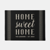 Rustikale Personalisiert Zuhause Sweet Zuhause Fußmatte (Vorderseite)
