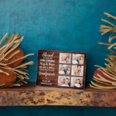 Rustikale Personalisierte Fotocollage Großeltern Fotoplatte (Seite)