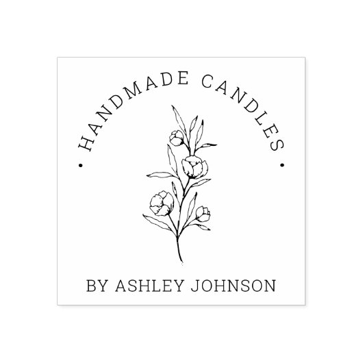 Rustikale Personalisierte Handarbeit von Gummistempel (Prägung)