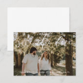 "Rustikale Personalisierte Hochzeit speichern Sie Save The Date (Vorne/Hinten)
