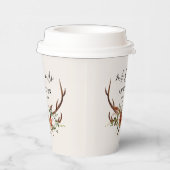 rustikale personalisierte Jungfrau  Pappbecher (Rechts)