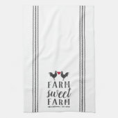 Rustikale Personalisierte landwirtschaftliche Zuck Geschirrtuch (Vertikal)