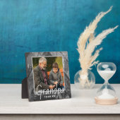 Rustikale Personalisierte Opa Plaque Fotoplatte (InSitu)