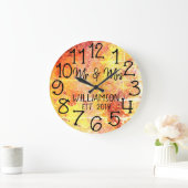 Rustikale Personalisierte Stressruste Große Wanduhr (Zuhause)