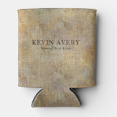 Rustikale Personalisierte Textur Dosenkühler (Vorderseite)