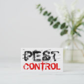 Rustikale Pest-Kontrolle Visitenkarte (Stehend Vorderseite)