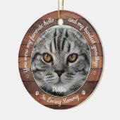 Rustikale Pet Memorial Favorit Hallo Hardest Goodb Keramik Ornament (Links)
