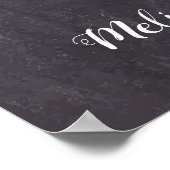 Rustikale Pet Wedding Personalisiert Hunde Foto Poster (Ecke)