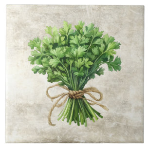 Rüstikale Petersilie-Faux-Keramikfliese Fliese