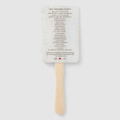 Rustikale Pfeile Rotes Herz Hochzeit Fächer (Rückseite)