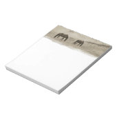 Rustikale Pferdefarm Notizblock (Rotiert)