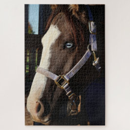 Rustikale Pferdefotografie-Puzzle - Originalfoto Puzzle