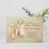 Rustikale Pferdeschlittenparty Einladung (Stehend Vorderseite)