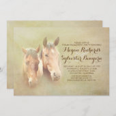 Rustikale Pferdeschlittenparty Einladung (Vorne/Hinten)