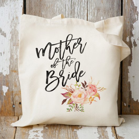 Rustikale Pfingstrosen Blumen Mutter der Braut Tragetasche
