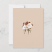 Rustikale Pfirsichblütenhochzeit Dankeskarte (Rückseite)