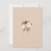 Rustikale Pfirsichblütenhochzeit rettet das Datum (Rückseite)