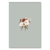 Rustikale Pfirsichblütenhochzeit Tischnummer (Rückseite)