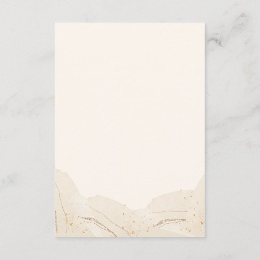 Rustikale Pfirsichfarben - Blumendetails Begleitkarte (Rückseite)