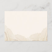 Rustikale Pfirsichfarben - Blumendetails Begleitkarte (Rückseite)