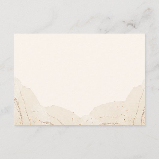 Rustikale Pfirsichfarben - Blumendetails Begleitkarte (Rückseite)